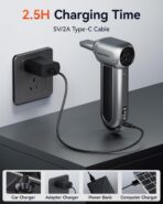 WOLFBOX MF100 Electric Air Duster-150000RPM Super Power Cordless Air Duster, Rechargeable Brushless Motor Durable Blower, 3-Gear Adjustable Dust Blower for Computer, Keyboard, Outdoor, House and Car - Image 7