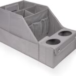 MULISOFT Car Seat Organizer - Backseat Organizer with 11 Storage Compartments and 2 Cup Holders for Travel, Kids