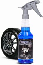 LANE'S Super Blue Tire Dressing Spray | High-Gloss Car Tire Shine Spray | No Sling, No Run, Long Lasting | Protects from Cracks & UV Rays | Non-Greasy Automotive Dressing & Cleaner | 16oz
