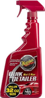Meguiar's Quik Detailer, Mist & Wipe Car Detailing Spray, Clear Light Contaminants and Boost Shine with a Quick Detailer Spray that Keeps Paint and Wax Looking Like New, 32 oz