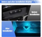 2PCS USB LED Car Interior Atmosphere Lamp, Portable Mini Auto Decoration Night Light, Plug-in Vehicle Ambient Lighting Kit, Universal Car Interior Accessories for Cars SUVs Trucks RVs (Blue) - Image 5