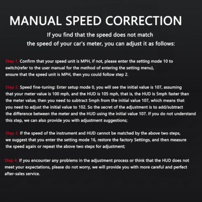 Windshield Heads Up Display for Car MAIMEIMI OBD2 Digital Speedometer with OBDII/EUOBD Interface HUD Car Speedometer MPH with Water Temperature, Mileage, RPM, Alarms for OBDII/EOBD Sedan Cars (2008+) - Image 5