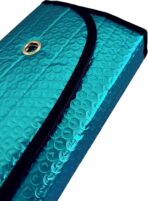 Car Sun Shade, Sun Protector,Foldable Front Window Shade-Thicken 5-Layer Bubble for Auto Windshield UV Protection and Heat Reflector 58"x 27.5" (Blue) - Image 7