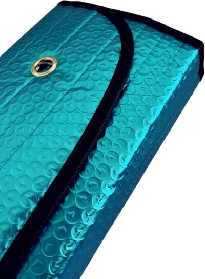 Car Sun Shade, Sun Protector,Foldable Front Window Shade-Thicken 5-Layer Bubble for Auto Windshield UV Protection and Heat Reflector 58"x 27.5" (Blue) - Image 7