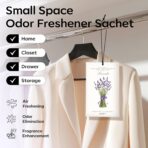 MYARO 12 Pack Lavender Scented Sachets | Odor Eliminator & Air Freshener for Drawer, Closet, Car, Shoes, Gym Bag, Suitcase | Home Fragrance Gift Set - Image 2
