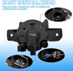 Halogen Fog Light Replacement for Nissan Altima 2008-2013/Rogue 2008-2015/Maxima 2009-2014/Versa 2012-2016/Murano 2015-2016/Pathfi Driver and Passenger Side - Image 7