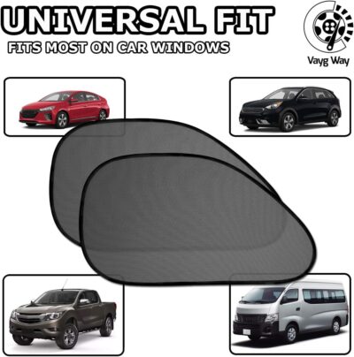 VaygWay Baby Window Sun Shade- Car Accessories Side Sun Visor- Kids Pets Seat 2 Pk- Sun Glare UV Rays Protection - Image 6