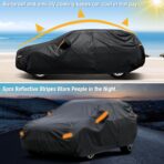 SEAZEN 7 Layers SUV Car Cover Waterproof All Weather, Heavy Duty Car Cover for Automobiles with Zipper Full Exterior Cover Outdoor UV Snow Wind Protection, Universal Full Car Cover 176" to 190" - Image 5