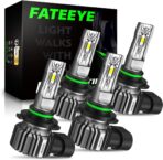 𝟵 𝟬 𝟬 𝟱/𝗛𝗕𝟯 𝟵 𝟬 𝟬 𝟲/𝗛𝗕𝟰 Bulbs Combo – Pack of 4, Super Bright 𝟰𝟬,𝟬𝟬𝟬𝗟𝗠, 𝟭:𝟭 𝗦𝗶𝘇𝗲 6500K Cool White, Fanless Silent Design, 50000-Hour Lifespan