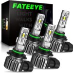 𝟵 𝟬 𝟬 𝟱/𝗛𝗕𝟯 𝟵 𝟬 𝟬 𝟲/𝗛𝗕𝟰 Bulbs Combo – Pack of 4, Super Bright 𝟰𝟬,𝟬𝟬𝟬𝗟𝗠, 𝟭:𝟭 𝗦𝗶𝘇𝗲 6500K Cool White, Fanless Silent Design, 50000-Hour Lifespan