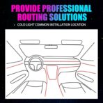 1 PC Car LED Strip Lights, 16 Million Colors 5 in 1 with 236 inches Fiber Optic, Multicolor RGB Car Interior Lights Automobile Ambient Neon Lighting Kit (Multicolored) - Image 7