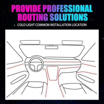 1 PC Car LED Strip Lights, 16 Million Colors 5 in 1 with 236 inches Fiber Optic, Multicolor RGB Car Interior Lights Automobile Ambient Neon Lighting Kit (Multicolored) - Image 7