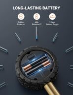 AstroAI Tire Pressure Gauge for Cars with Backlit LED, Solid Brass with Rubber Hose, Air Bleeder Valve, ANSI B40.7 Grade 2A(±0.5%), 3-250PSI - Image 4