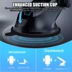 Car Phone Holder with Suction Cup Base Adjustable Dashboard Windshield Mount Smartphone GPS Use Stable Hands Free Driving - Image 4