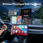 2026 Upgraded USB Wireless CarPlay Adapter for iPhone, Bluetooth 5.3 and Wi-Fi 6, Automatic & Zero-Delay Connection, Android auto Carplay Wireless Adapter for Android and iOS Systems. (Dark Gray) - Image 2