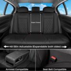 FLORICH Car Seat Covers Full Set, Leather Seat Covers for Cars, Car Seat Protector Waterproof Breathable, Universal Automotive Seat Covers, Front and Rear Car Seat Cover Fit for Most Sedans SUV Truck - Image 4
