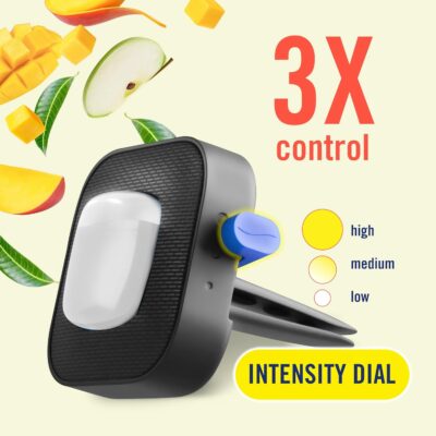 Febreze Car Air Freshener Vent Clip Multipack Mango Splash Scent, Long Lasting Smell Fighter for Strong Odors Car Febreze Clip Automotive Vent Air Freshener 4 Count - Image 3