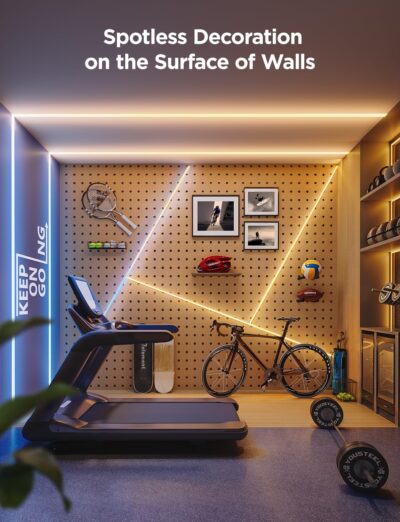 Govee COB LED Strip Light Pro, LED Lights for Bedroom Compatible with Alexa, Google Assistant and Matter, RGBICW Light with Warm White, Smart Strip Light, LED Lights for Bedroom, Color Changing, 9.8ft - Image 5