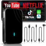 Magic CarPlay Box, Wireless CarPlay Adapter Supports for Netflix/YouTube/TF Card, AI Box Carplay, Plug & Play, Drivechat with AI Skills, Dual WiFi, Bluetooth, Fits for OEM Wired CarPlay Cars