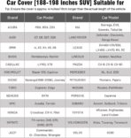 Favoto Hail Protection Car Cover - Waterproof SUV Car Cover Padded Anti-Hail Snow Rain Protector for Automobiles Outdoor Heavy Duty with Reflective Stripes Full Exterior Cover Fits SUV up to 198" - Image 5