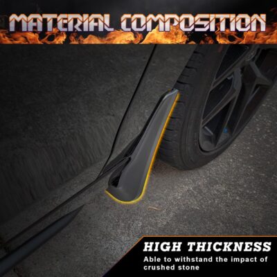 x xotic tech 4PCS Car Front & Rear Mud Flap Splash Guards Compatible with Honda Civic 11th Gen 2022 2023 2024 2025 2026 Fender Flare Mudguard Dirt Slush Trap Protector w/Hardware Accessories - Image 6