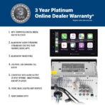 Planet Audio P9900CPA Car Stereo – Wireless CarPlay Android Auto, Double-Din, 6.75 Inch Touchscreen, Bluetooth, No DVD CD Player, Radio Receiver - Image 2