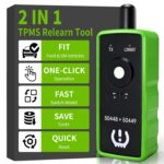 2IN1 TPMS Relearn Tool for GM and Ford with Model Switch Button, FIRSTOOL EL50448+EL50449 TPMS Reset Tool Tire Sensor Programmer Tire Sensor Reset Tool, TPMS Sensor Tool for GMC Lincoln Buick Cadillac