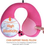 INFANZIA Kids Chin Supporting Travel Neck Pillow, Helps Support Head and Neck, Comfortably Designed for Head, Neck, and Chin Support - Gifts for Toddler/Child/Kids, Pink - Image 6