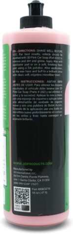 3D Cherry Wax – Liquid Carnauba Show Car Wax with Synthetic Polymers | Deep Gloss Finish | Easy Wipe-Off | Slick Shine | Fast Application | Made in USA |16 oz - Image 2