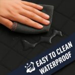 Waterproof Dog Car Seat Cover with Belt for Back Seat - Washable Pet Protector Accessories for Cars, Trucks, SUVs, and Bench Seats - Auto Backseat Hammock for Small & Large Dogs - Image 7