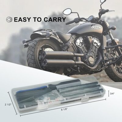 TT-M26 Tubeless Tire Repair Kits, 26pcs Compact Tire Puncture Repair Kit, Tire Repair Tools and Tire Repair Plugs for Cars Motorcycles… - Image 6