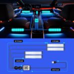 Honalia Interior Car Lights, 4Pcs Car LED Lights with Music Mode and Scene Options, Footwell Lighting for Car with Smart APP Control & USB Charger for Truck DC 5V - Image 6