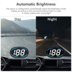 GPS Speedometer,Speedometer for Car,Heads Up Display for Cars H2,Universal HUD Speedometer with USB Connection,Plug and Play,Displays MPH,Compass,Over Speed Alert,for All Vehicles - Image 8