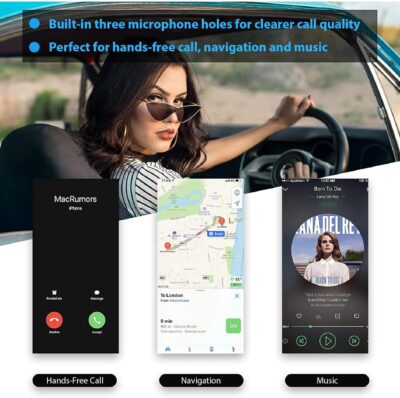 SONRU Bluetooth 5.3 Adapter Hi-Fi Equipment for Car Wireless Audio Receiver with 3.5mm AUX RCA Cable, Noise Cancellation, Dual AUX Outputs for Home Speakers Wired Headphones - Image 5