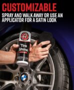 Adam's Polishes Aerosol Tire Shine 12oz - Fast, Easy, Effective Way to Add Gloss - No-Sling Use with or Without Tire Applicator - Image 4