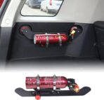 Aunginsy Car Trunk Fire Extinguisher Mount Holder Fit for Toyota FJ Cruiser 2007-2021, Quick Release, Roll Bar, Silver, Carbon Steel & Aluminum Alloy Frame