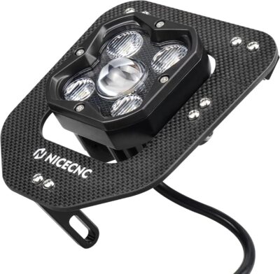 NICECNC LED Lamp Headlight Compatible with Husqvarna 150-501 TE/FE 2024-2025, Black - Image 9