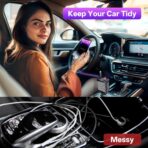 Retractable Car Charger, 4 in 1 Fast Charging Car Charger USB-C & USB-A Compatible with iPhone 16/15/14/13/12/11,Galaxy,Pixel - Image 4