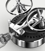 Car Air Freshener | Solar Powered Helicopter Scents Diffuser | Fashion Automotive Interior Decoration Accessories Purifiers for Car and Home Aromatherapy Dashboard (Dark) - Image 4