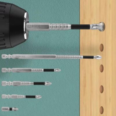 Long Screwdriver Bit Set Non-Slip Phillips Head Power Drill Electric Screwdriver Bits for Power Drilling Magnetic Car Tools (25L+50L+65L+70L,4pcs) - Image 3