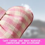 Bow Car Headrest Pillow, Breathable Memory Foam Vehicle Neck Pillow with Adjustable Strap, Ergonomic Auto Neck Support Cushion for Pain Pressure Relief, Universal for Most Cars (Pink/Grid) - Image 4