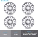 Ford 4-Pack Hubcaps: Wheel Covers Compatible with Ford Van 1998-2023, Truck & Econoline; 16 inch Silver - Image 3