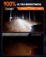 FORENNER 9005 9006 Light Bulbs Combo, 900% Ultra Brightness, Real 1:1 Mini Halogen Size, HB3 HB4 Fog Light 6500K Cool White, 50000Hrs Long Service Life, Plug and Play, lP68, Pack of 4. - Image 2