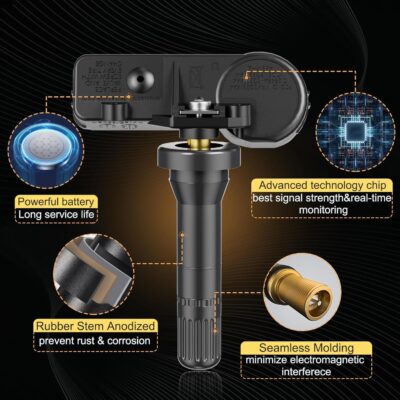 TPMS Chevrolet Pre-Programmed Tire Pressure Sensor,with:➥Trax(13-22)|Suburban1500/2500(07-19)|Traverse(09-17)|Camaro(10-15)|Impala(05-20)|Cruze(11-15)|Sonic(12-20)/#13598771(4 PCS) 315MHz - Image 5