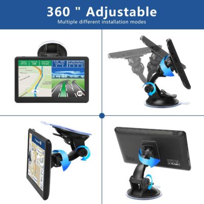 GPS Navigator for Car Truck RV, Latest 2026 Map(Free Lifetime Updates) 7 inch Touch Screen Car GPS Navigation,Support Voice Turn Direction Guidance/Speed and Red Light Warning/Custom Truck Routing - Image 4