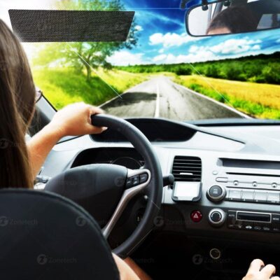 ZONETECH Cling Glare Reducer Sun Shade Side Window Car Curtains UV Rays Visor Protection,Universal Fit Protects from Sun-Rays - for All Year Round Use. Perfect for Road Trips 2-Pack - Image 2