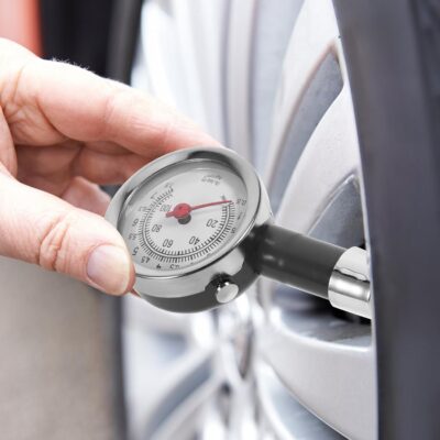 Didiseaon High-Precision Dial Tire Pressure Gauge for Cars and Motorcycles Digital Display, Portable Car Pressure Monitor Tool in Protective Plastic Case for Accurate Tire Testing - Image 3