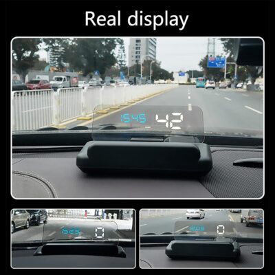Universal Car HUD Head Up Display T900, with Satellite Clock, Single Driving Time and Single Driving Distance, Work for All Vehicles - Image 9