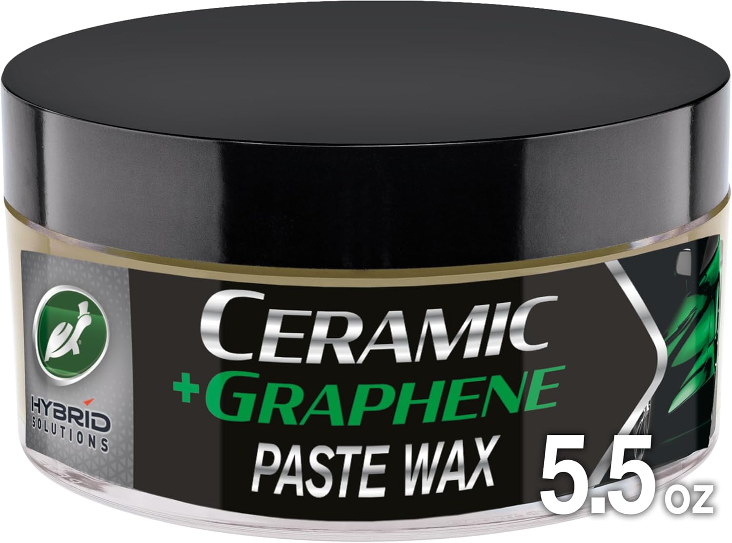 712NVDE-IZL._AC_SL1500_.jpg Turtle Wax Hybrid Solutions Ceramic Graphene Paste Wax for Car Detailing, High Gloss Shine, Extreme Water Beading, Long-Lasting Protection, for Paint, Glass Metal, Wheels and More, 5.5 oz (Pack of 1) - Image 1