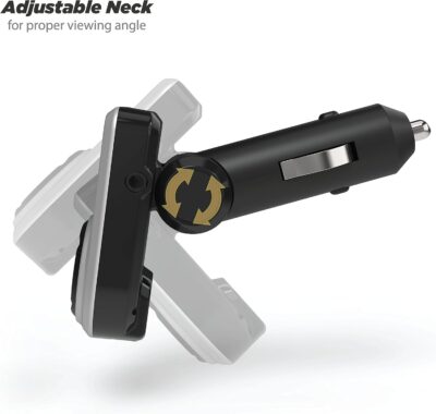 Scosche BTFM3 BTFREQ Universal Bluetooth Hands-Free Car Kit with Digital FM Transmitter and 10-Watt USB Car Charger - Black XL - Image 3